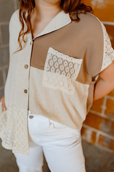 Take Me Away Button Up