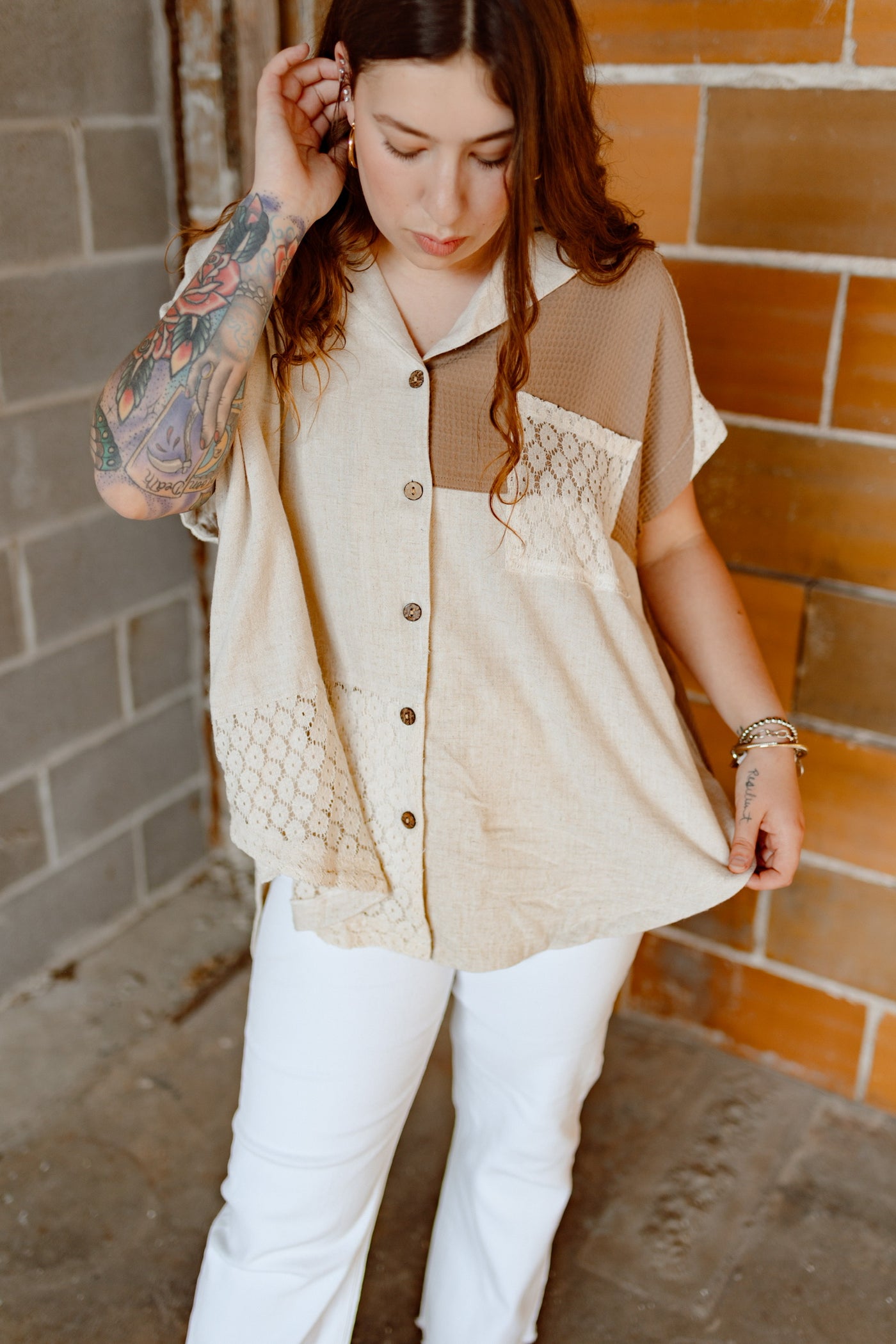 Take Me Away Button Up
