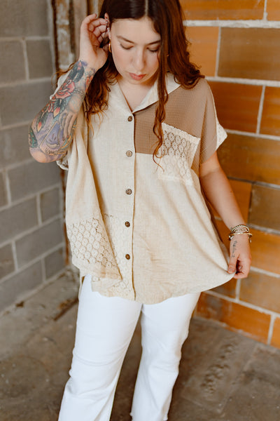 Take Me Away Button Up