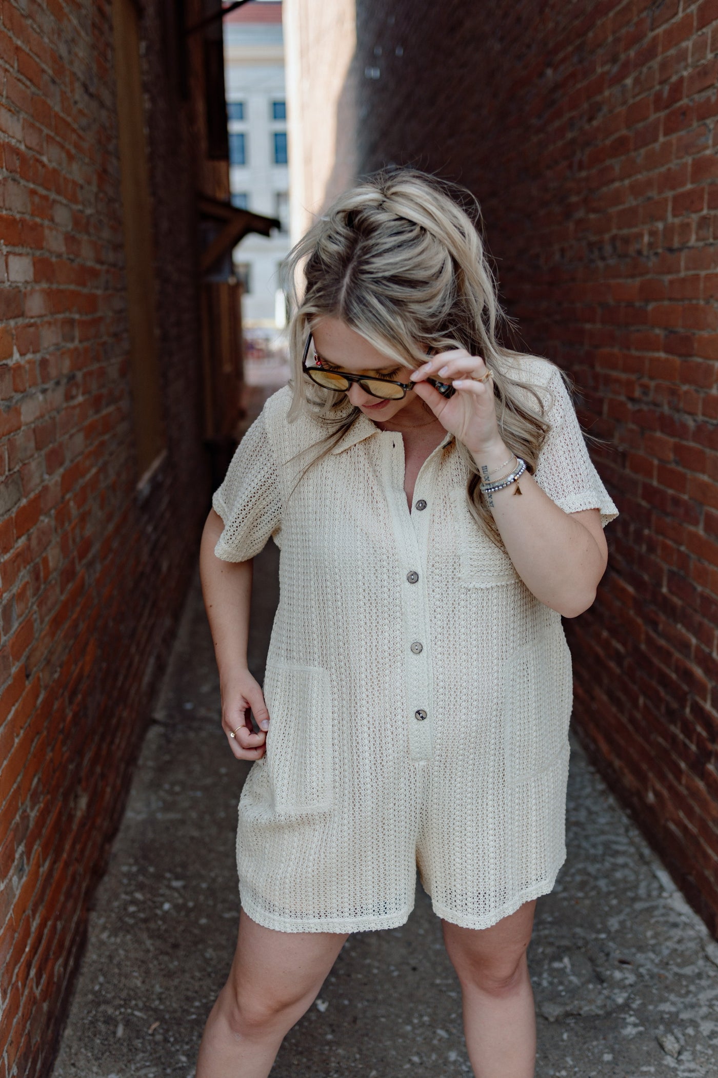 Happy Thoughts Crochet Romper