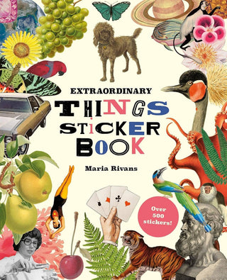 Extraordinary Things Sticker Book by Maria Rivans with hundreds of sticker option perfect for scrapbooking or a gift.