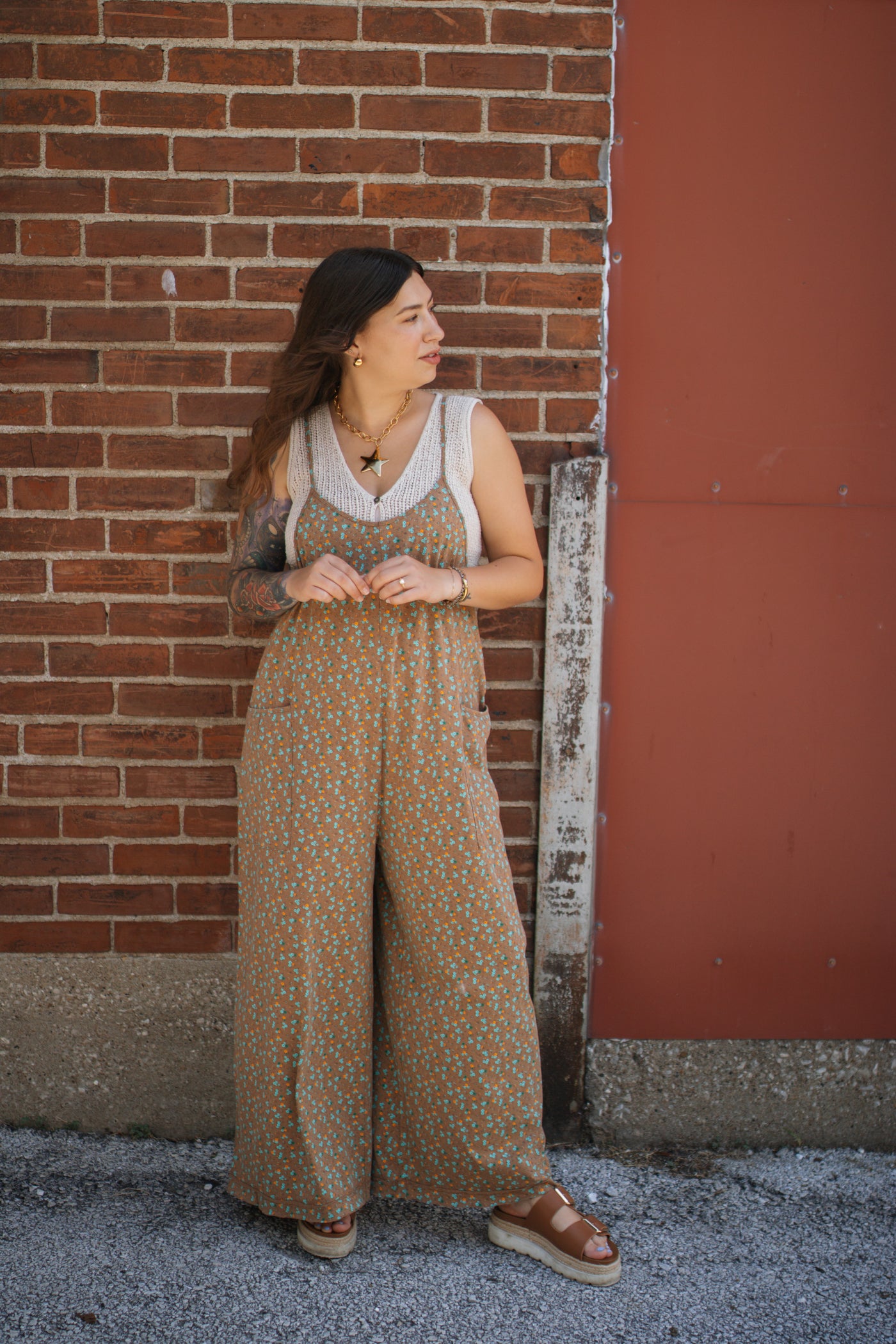Cecilia Floral Jersey Jumpsuit