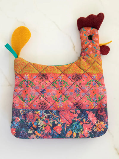 Floral Chicken Oven Mitt