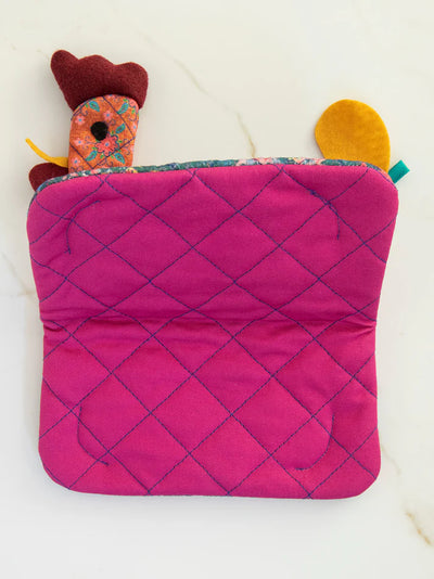 Floral Chicken Oven Mitt