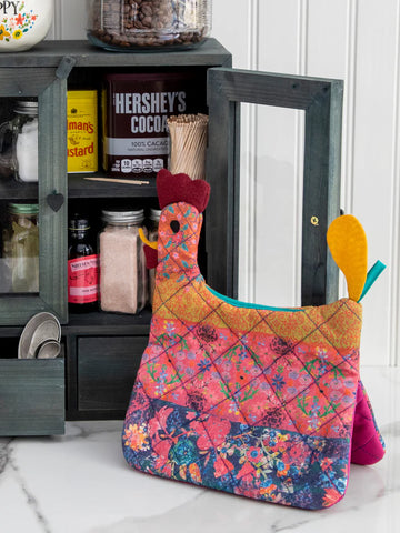 Floral Chicken Oven Mitt