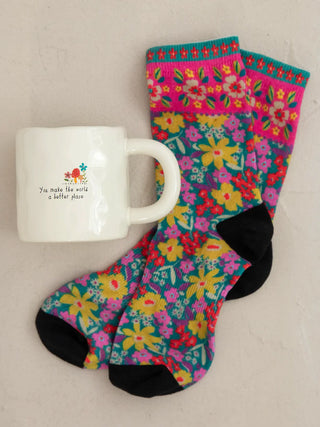 You Make the World A Better Place Mug + Socks Set