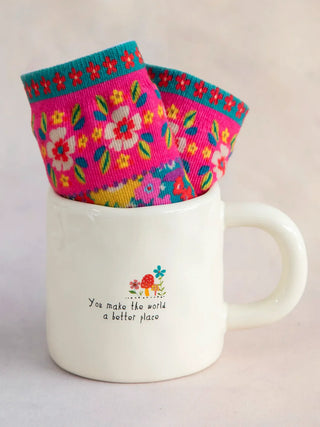 You Make the World A Better Place Mug + Socks Set