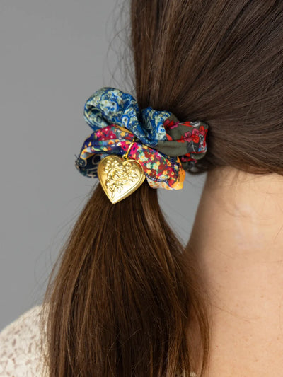 Patchwork Locket Scrunchie