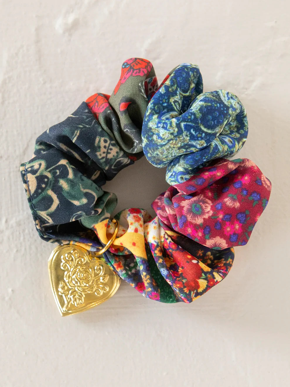 Patchwork Locket Scrunchie