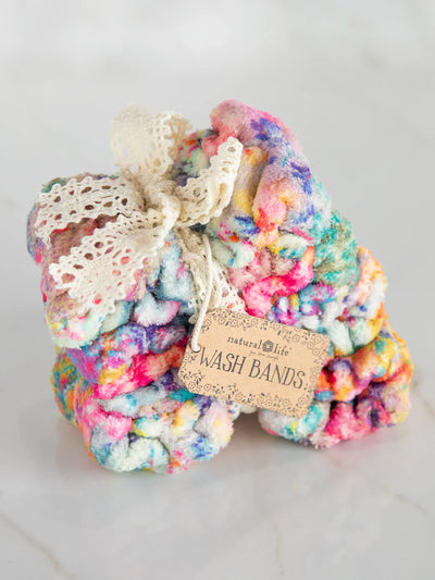 Pink Watercolor Patchwork Wash Band Set