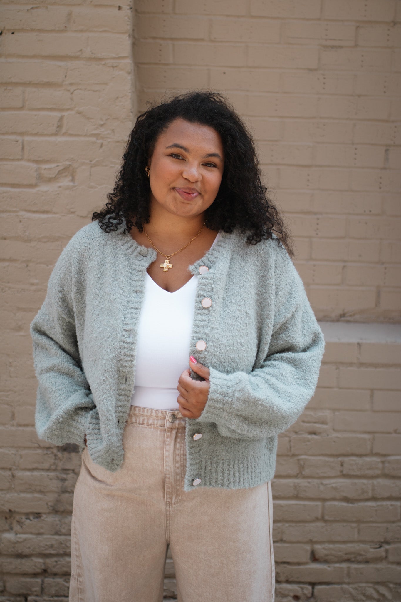 Hazel Textured Knit Cardigan
