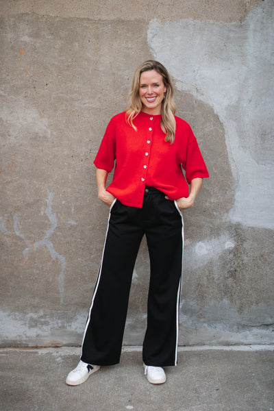 Lanie Short Sleeve Button Down Cardigan