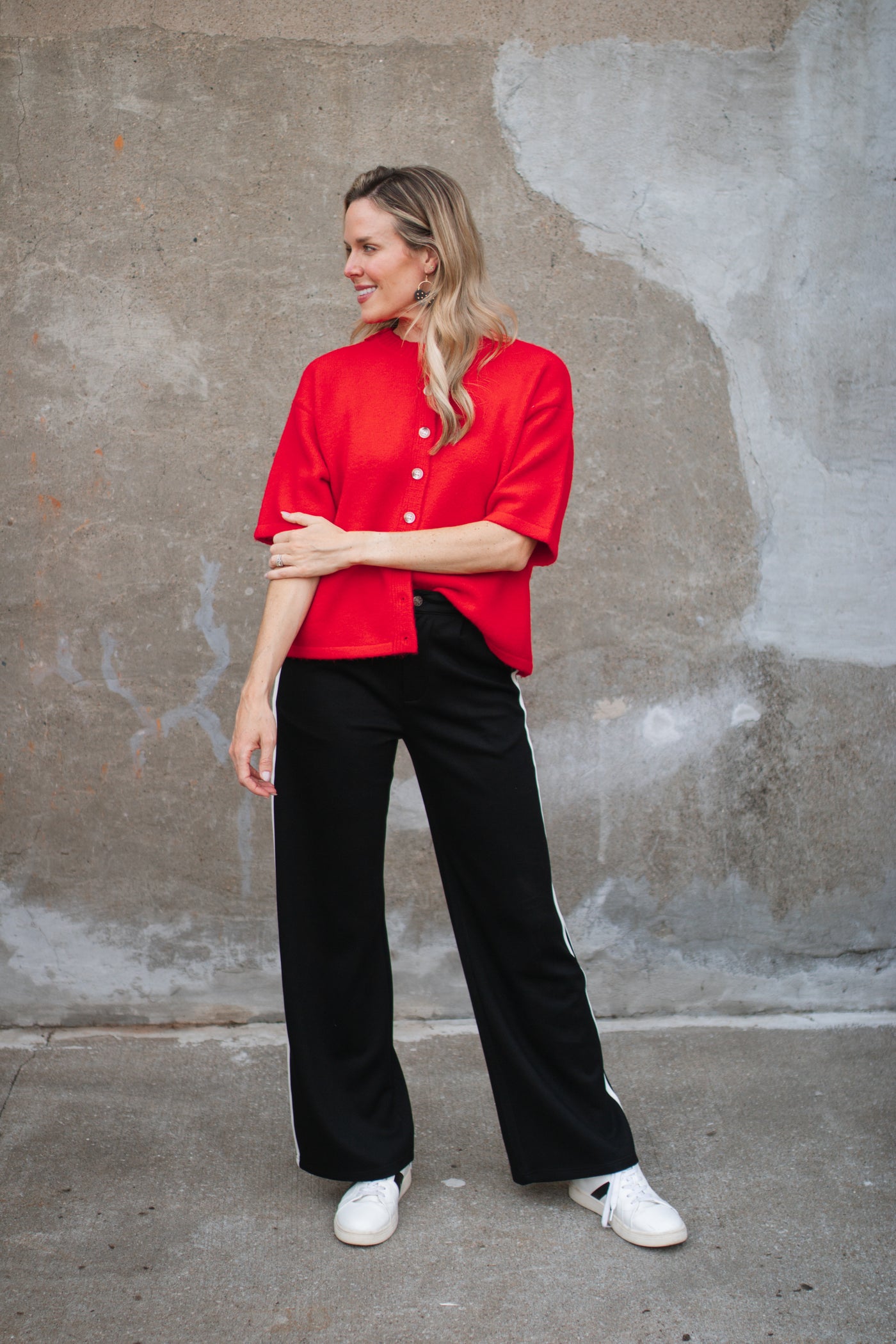 Lanie Short Sleeve Button Down Cardigan