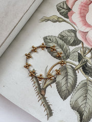 Margot Two-Tone Beaded Cross Bracelet