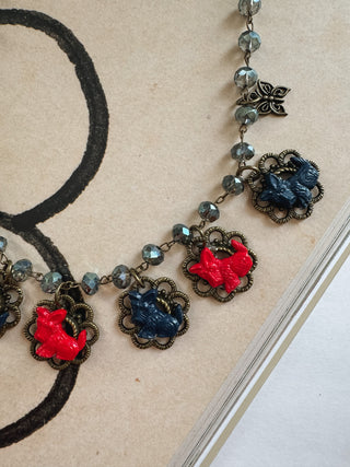 Winnie Vintage Scottie Charm Necklace