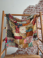 Handmade Patchwork Oversized Scarf | One of a Kind