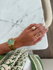 Sophie Hammered Oval Ring