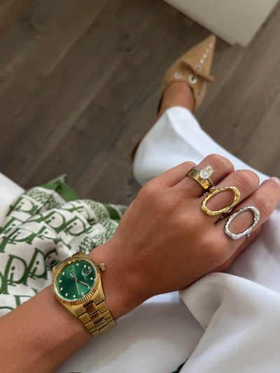 Sophie Hammered Oval Ring