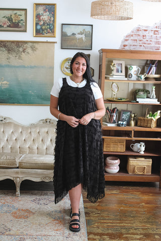 Hattie Fringe Midi Dress