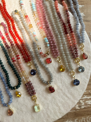 Demi Hand Knotted Magnetic Charm Necklace