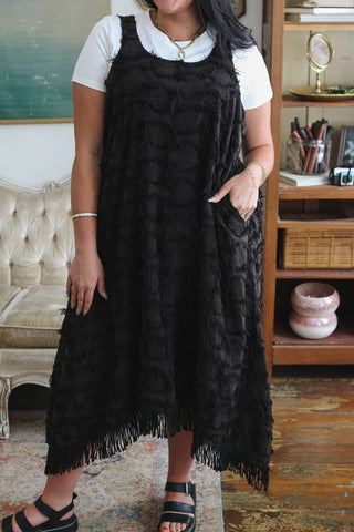 Hattie Fringe Midi Dress