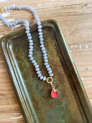 Demi Hand Knotted Magnetic Charm Necklace
