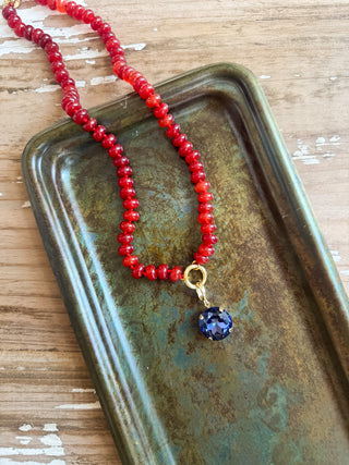 Demi Hand Knotted Magnetic Charm Necklace