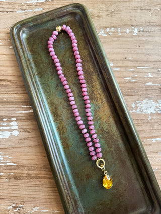 Demi Hand Knotted Magnetic Charm Necklace