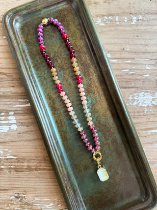 Demi Hand Knotted Magnetic Charm Necklace