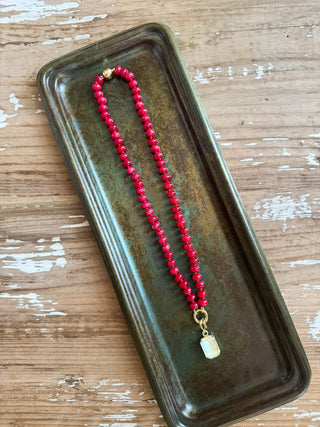 Demi Hand Knotted Magnetic Charm Necklace