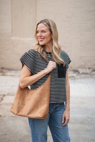 Coraline Striped Boxy Top