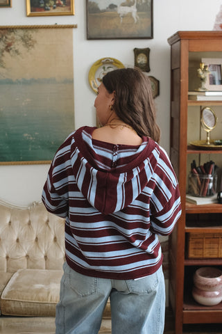 Weston Stripe Hooded Cardigan