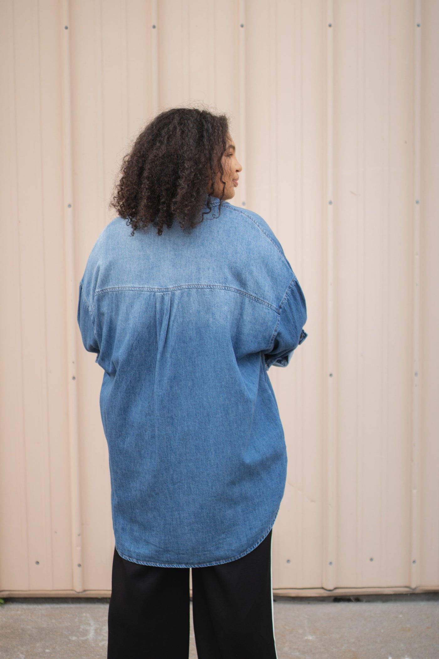 Remi Oversized Denim Shirt Jacket | Medium Wash