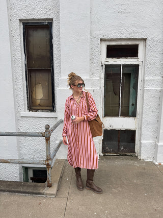 Ryder Striped Button Down Dress