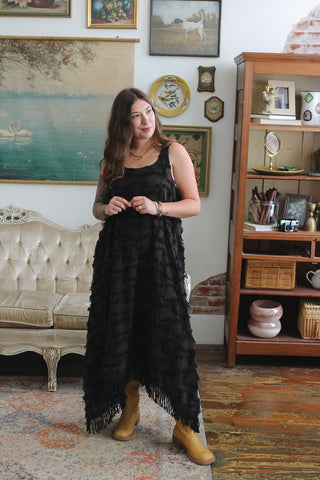 Hattie Fringe Midi Dress