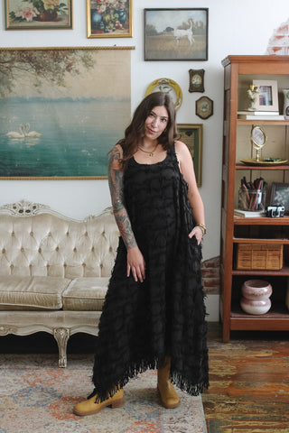 Hattie Fringe Midi Dress