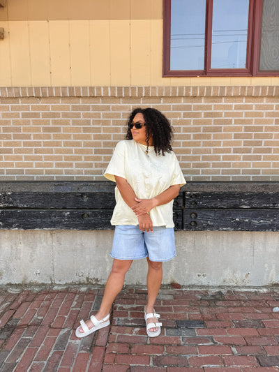 Mica | Super High Rise Relaxed Denim Shorts