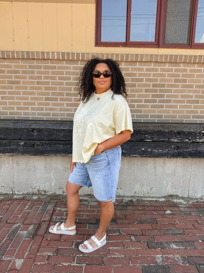 Mica | Super High Rise Relaxed Denim Shorts
