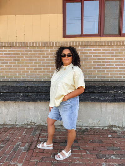 Mae Embroidered Short Sleeve Tee