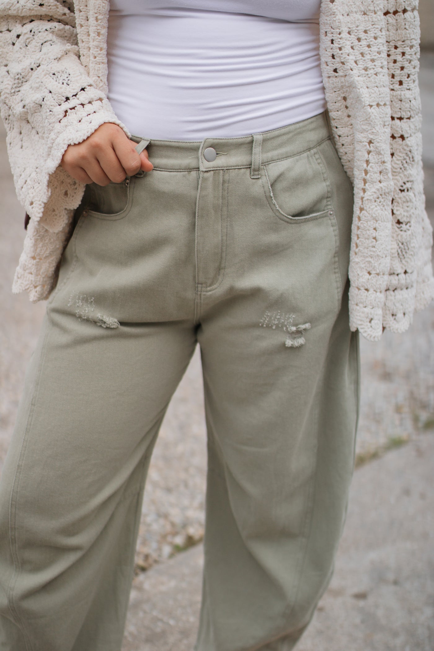 Sadie Vintage Washed Barrel Jeans