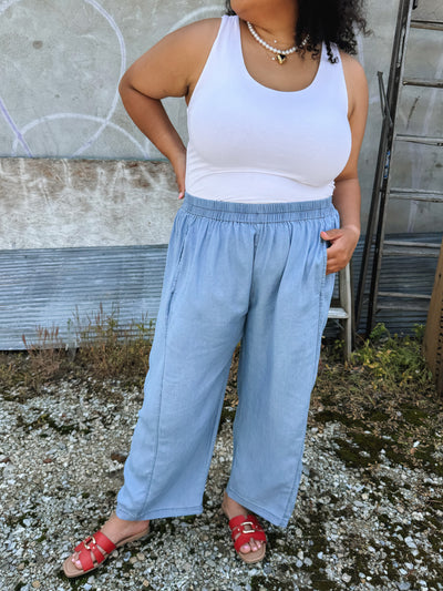 Danielle Relaxed Washed Denim Pants
