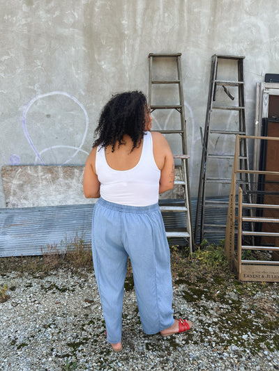 Danielle Relaxed Washed Denim Pants