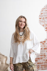 Emilee Relaxed Ruffle Tee