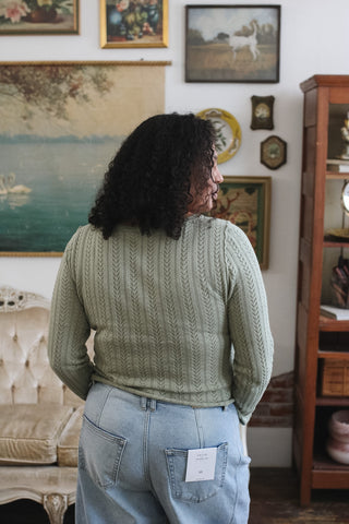 Ellis Long Sleeve Pointelle Shirt