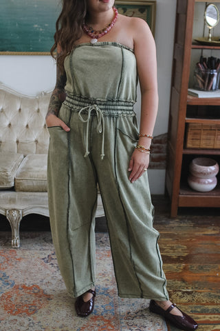 Camden Knit Barrel Jumpsuit