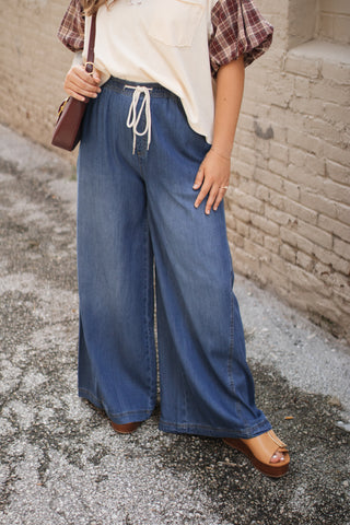 Jovie Mineral Washed Wide Leg Pants