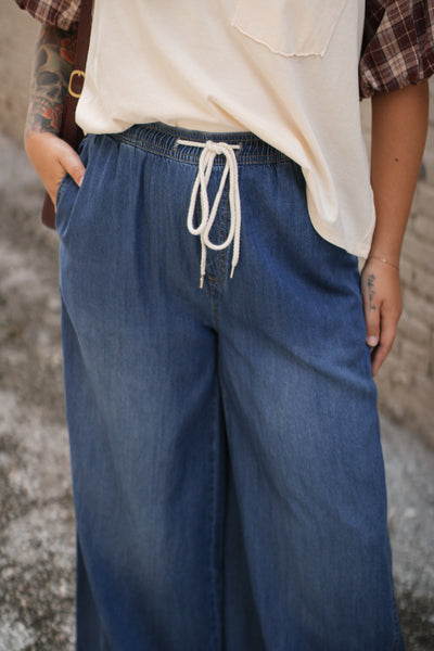 Jovie Mineral Washed Wide Leg Pants