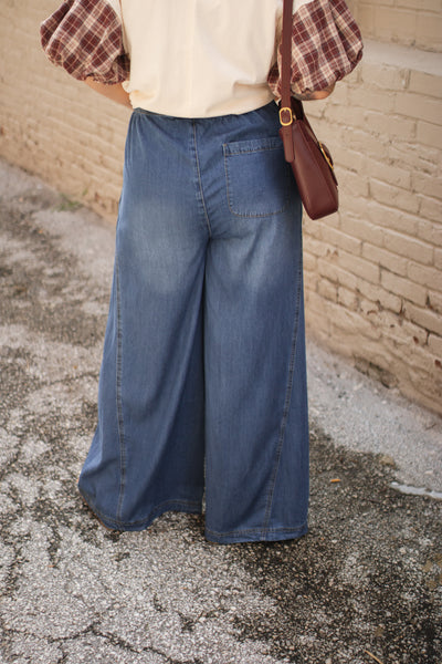 Jovie Mineral Washed Wide Leg Pants