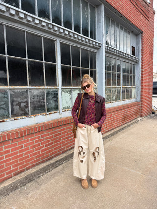 Hattie Faux Leather Bomber Vest