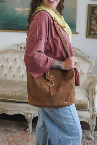 Rosemary Suede Bucket Bag